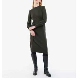 Barbour Birch Dress in Olive Green 8